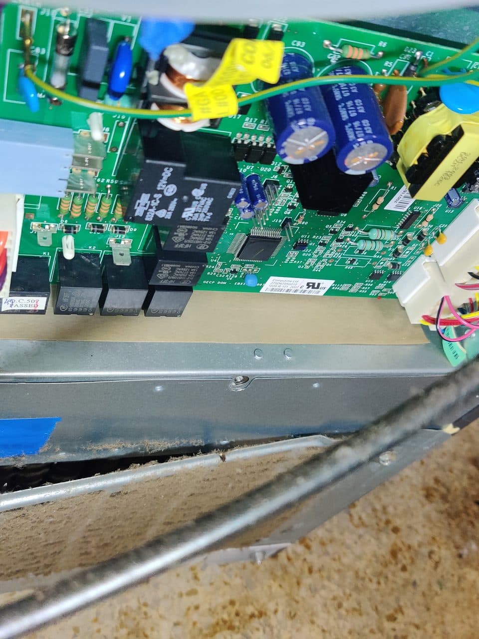 Refrigerator main control board: GE refrigerator, model GNE25JSKBFSS (refrigerator repair in North Miami, FL, August 2026)