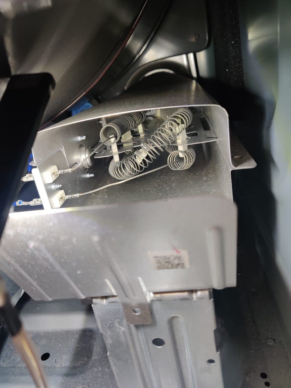 Dryer heating element assembly: Samsung dryer, model DVE45B6300P (dryer repair in Pembroke Pines, FL, September 2026)